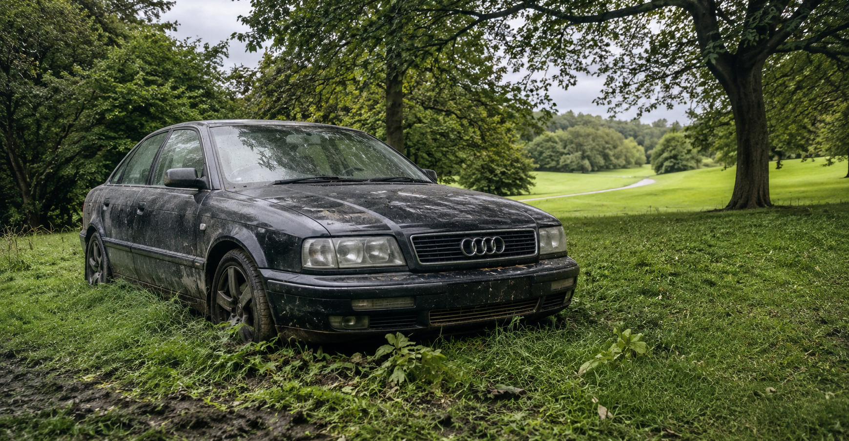 Abandoned Audi Pollok Park