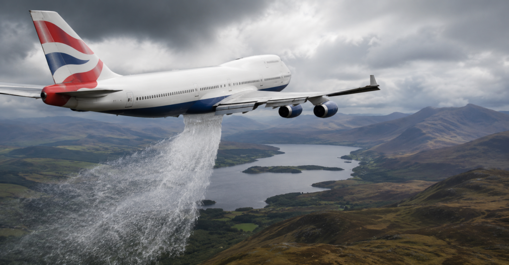 BA285 Fuel Dump Scotland